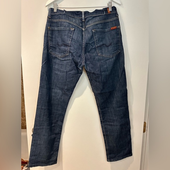 Men’s Seven for All Mankind blue jeans size 32–soft denim, very comfy! - Picture 9 of 13